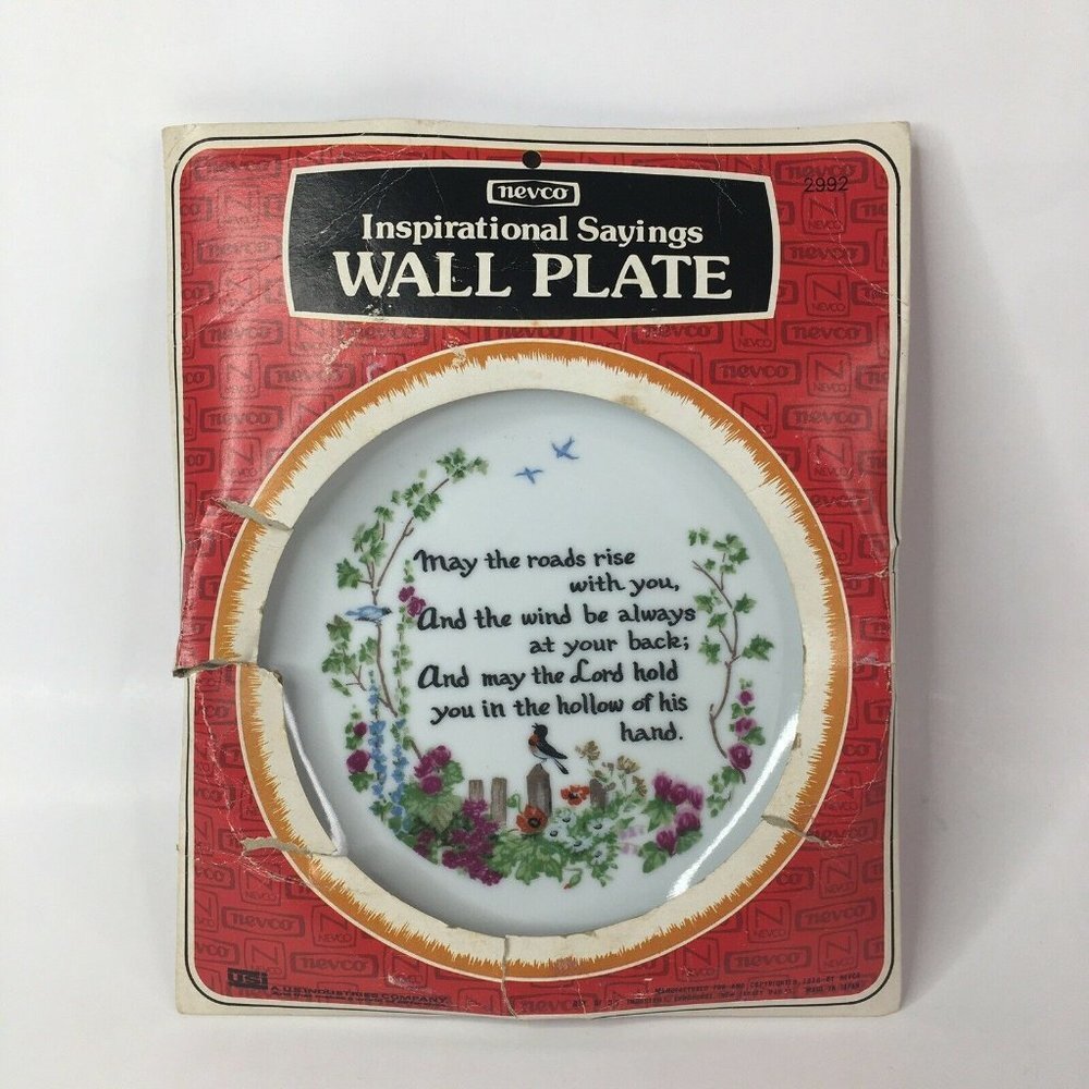Vintage Bevco Inspirational Sayings Collectors Wall Plate 7 1/2" Japan 1976